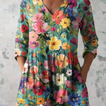 Ines | Blusa lunga con scollo a V
