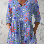 Aileen | Blusa lunga con scollo a V