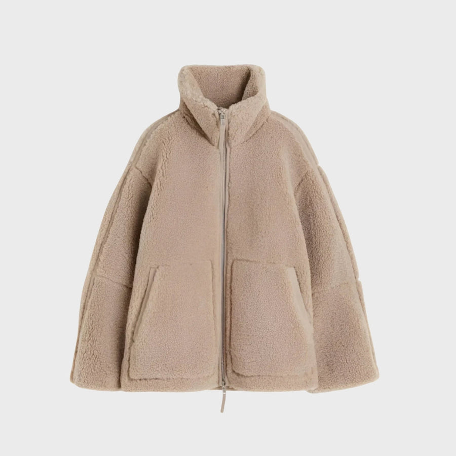 Chelsea | Morbida giacca teddy con zip