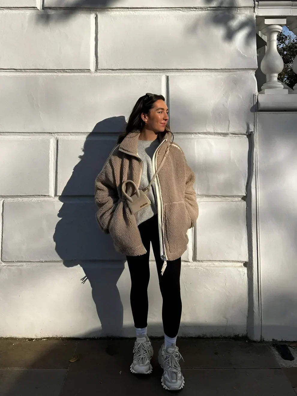 Chelsea | Morbida giacca teddy con zip