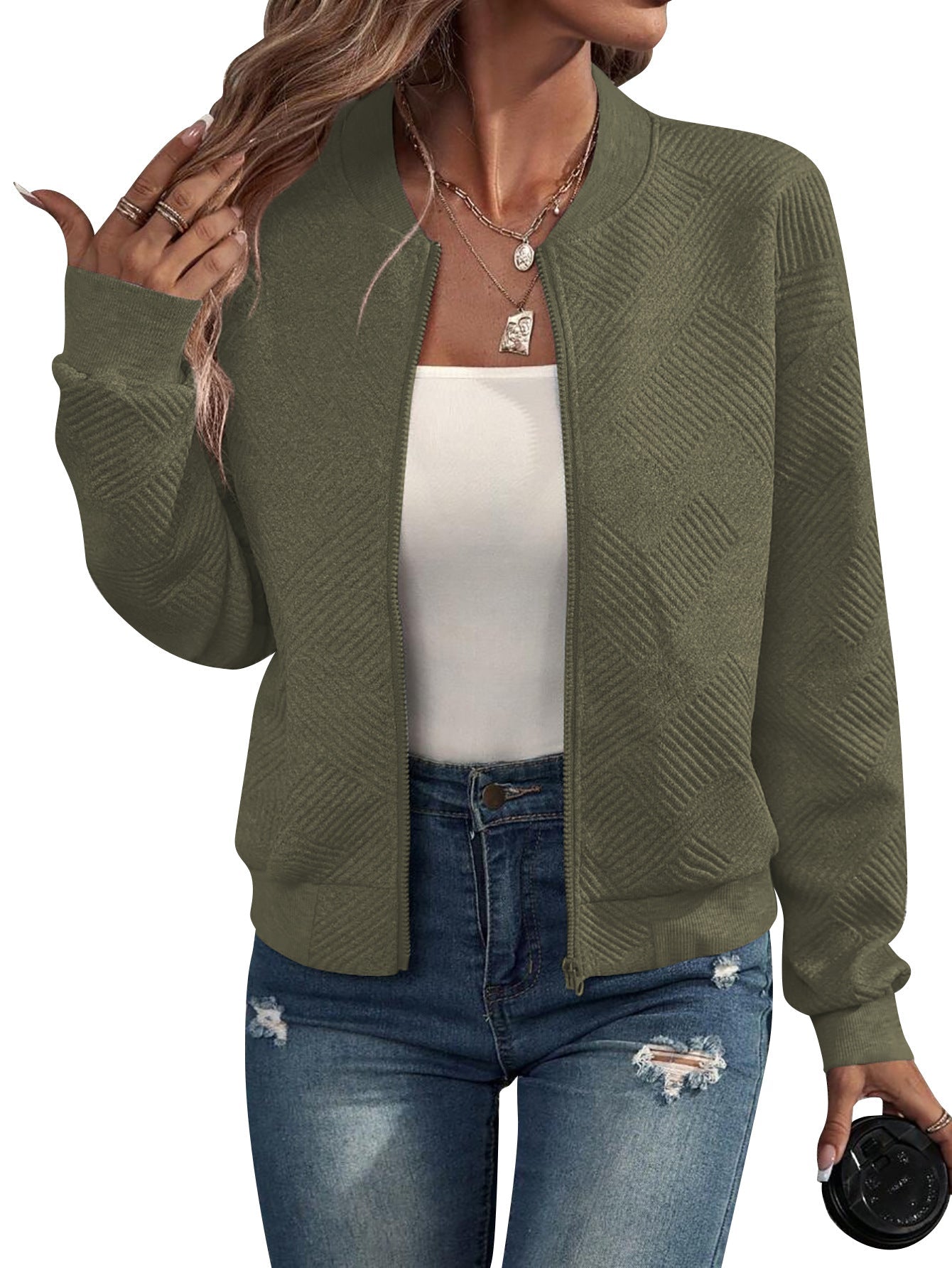 Kayla | Bomber testurizzato