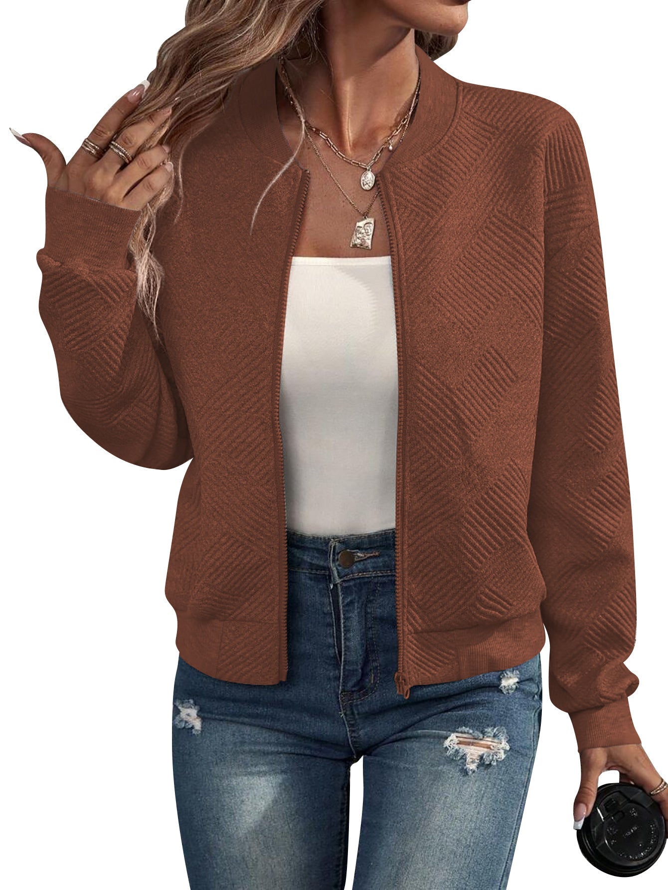 Kayla | Bomber testurizzato