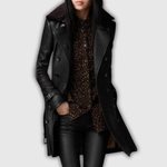 Taylor | Elegante cappotto in pelle a tre quarti