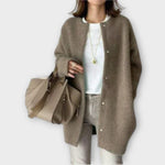 Rebecca | Cardigan oversize con bottoni a pressione