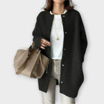 Rebecca | Cardigan oversize con bottoni a pressione
