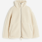 Amanda | Giacca teddy oversize con collo alto