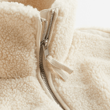 Amanda | Giacca teddy oversize con collo alto
