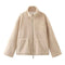 Amanda | Giacca teddy oversize con collo alto