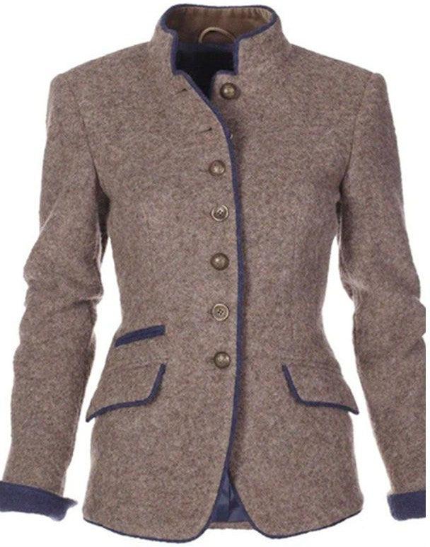 Stephanie | Cardigan in maglia con collo alto