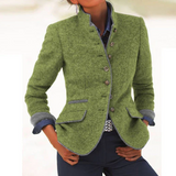 Stephanie | Cardigan in maglia con collo alto