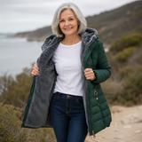 Erin | Cappotto invernale trapuntato con cappuccio