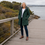 Erin | Cappotto invernale trapuntato con cappuccio
