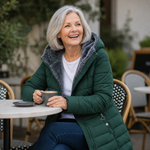 Erin | Cappotto invernale trapuntato con cappuccio