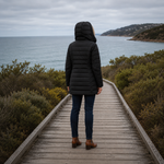 Erin | Cappotto invernale trapuntato con cappuccio