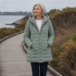 Erin | Cappotto invernale trapuntato con cappuccio