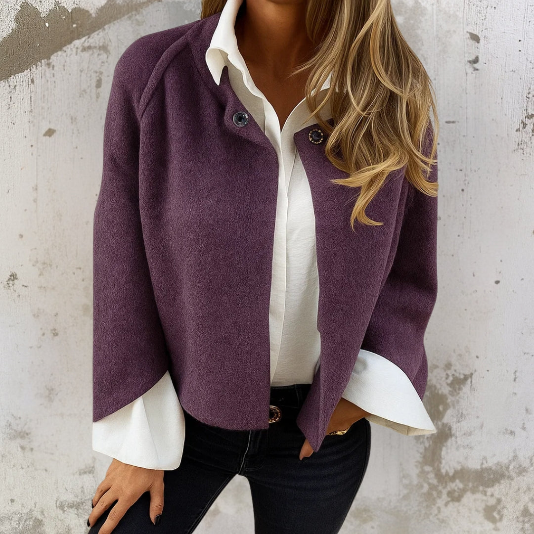 Julia | Giacca corta effetto cashmere