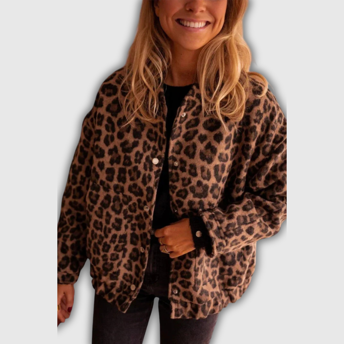 Alexis | Giacca-camicia leopardata
