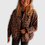 Alexis | Giacca-camicia leopardata