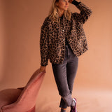 Alexis | Giacca-camicia leopardata