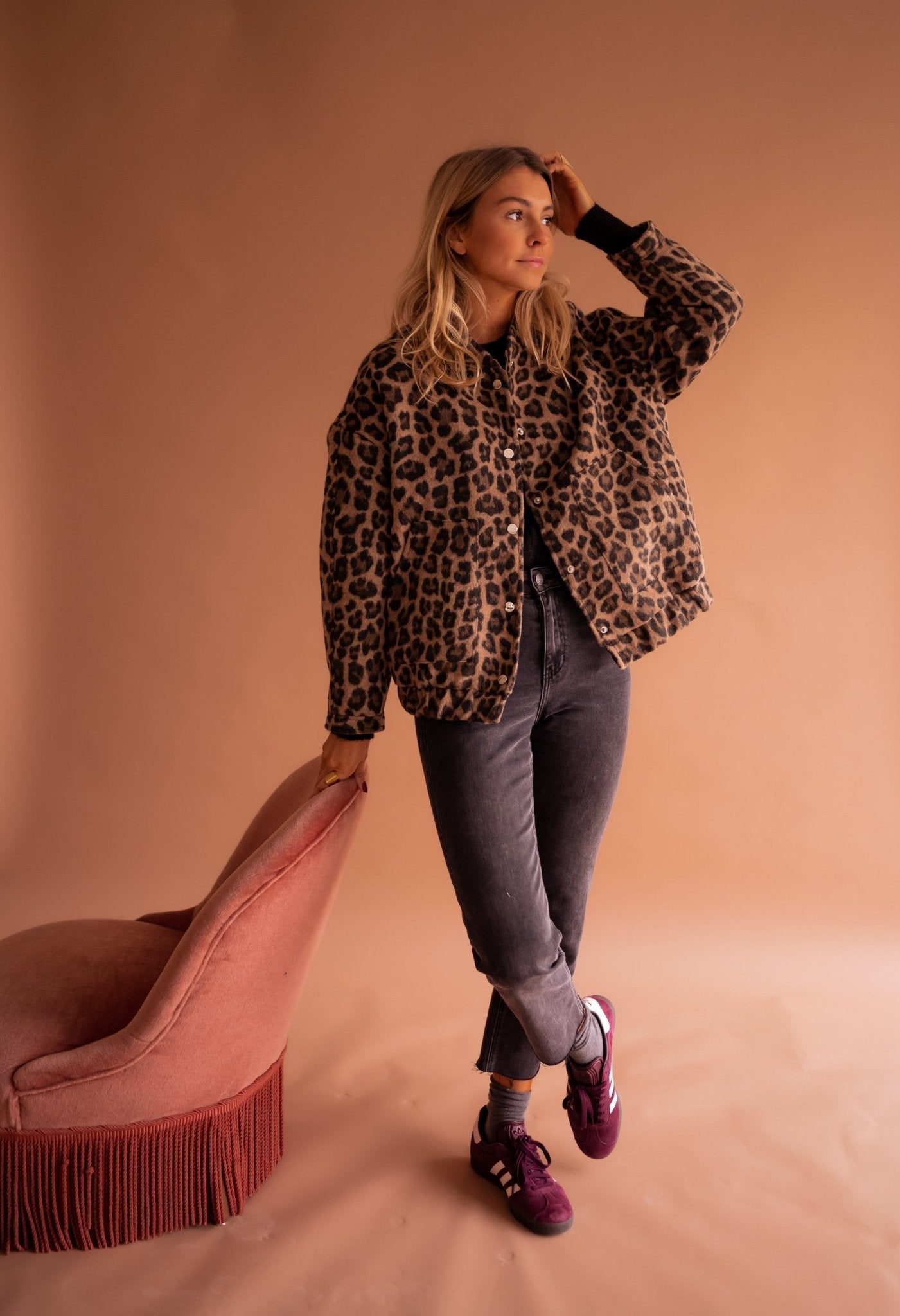 Alexis | Giacca-camicia leopardata