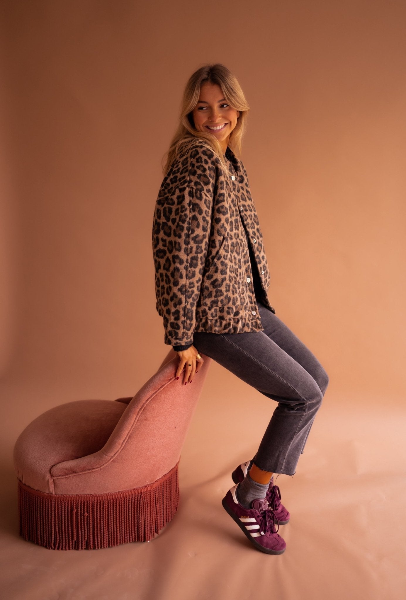 Alexis | Giacca-camicia leopardata