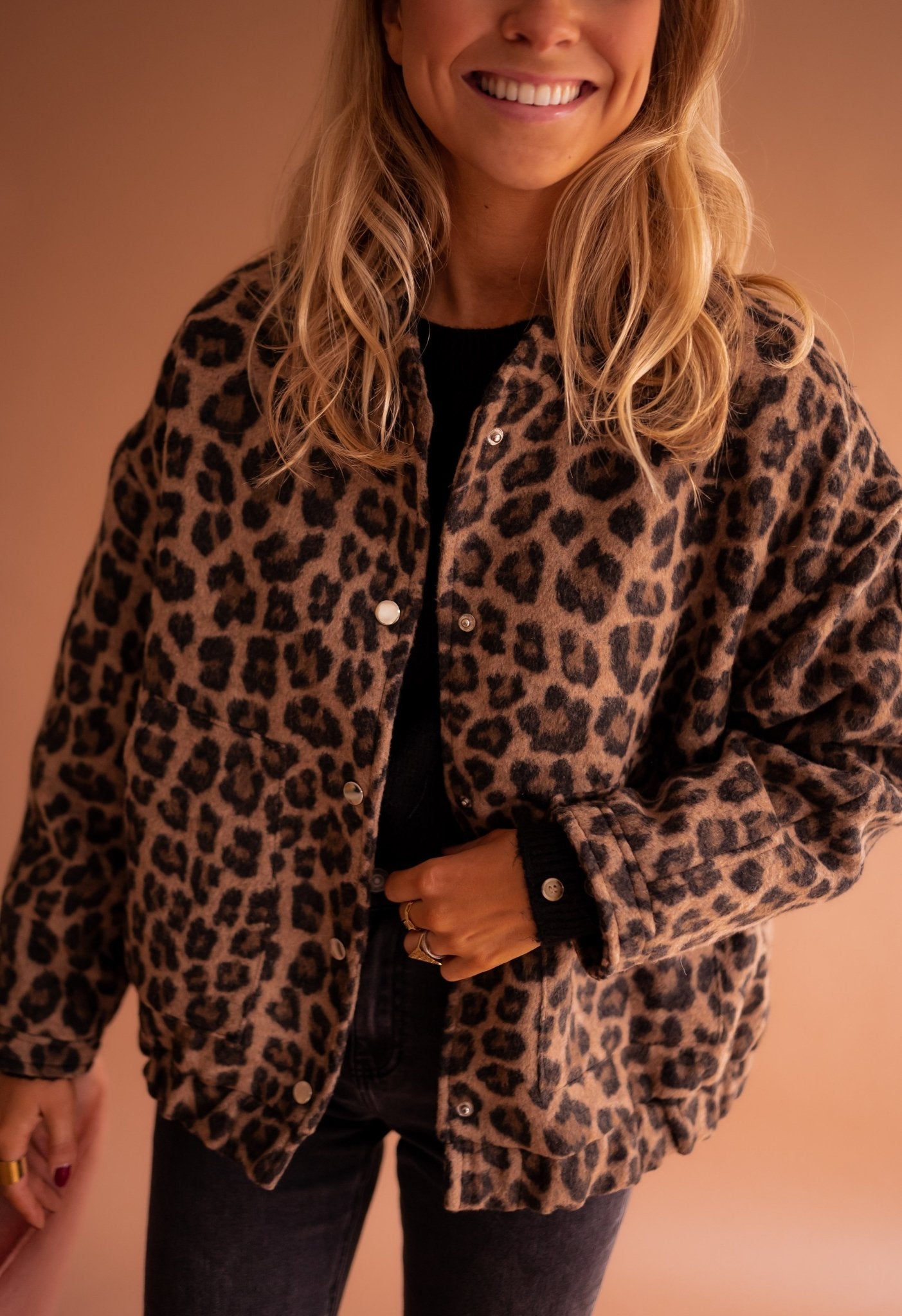 Alexis | Giacca-camicia leopardata