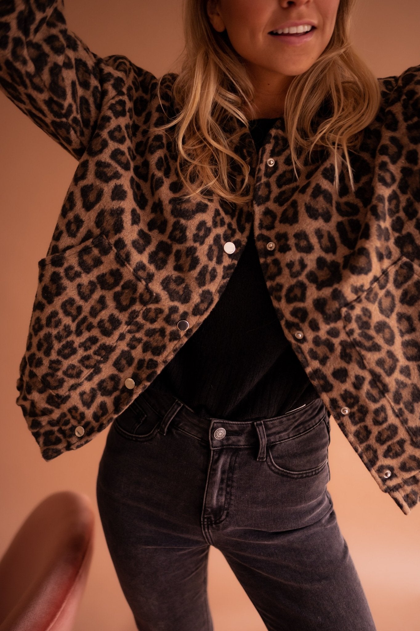 Alexis | Giacca-camicia leopardata