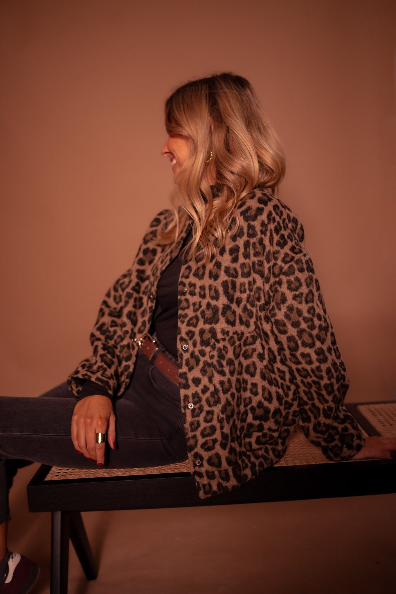 Alexis | Giacca-camicia leopardata