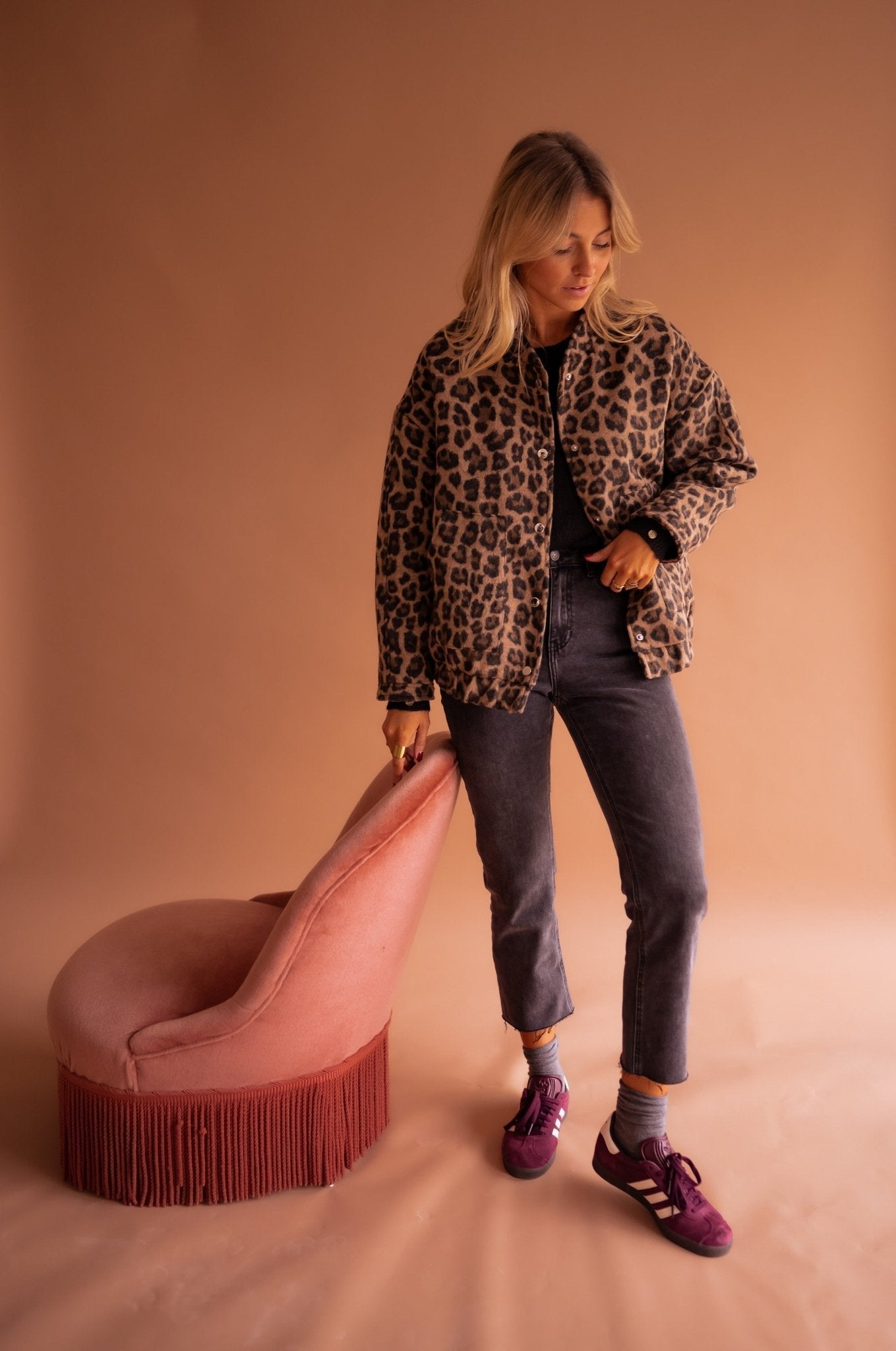Alexis | Giacca-camicia leopardata