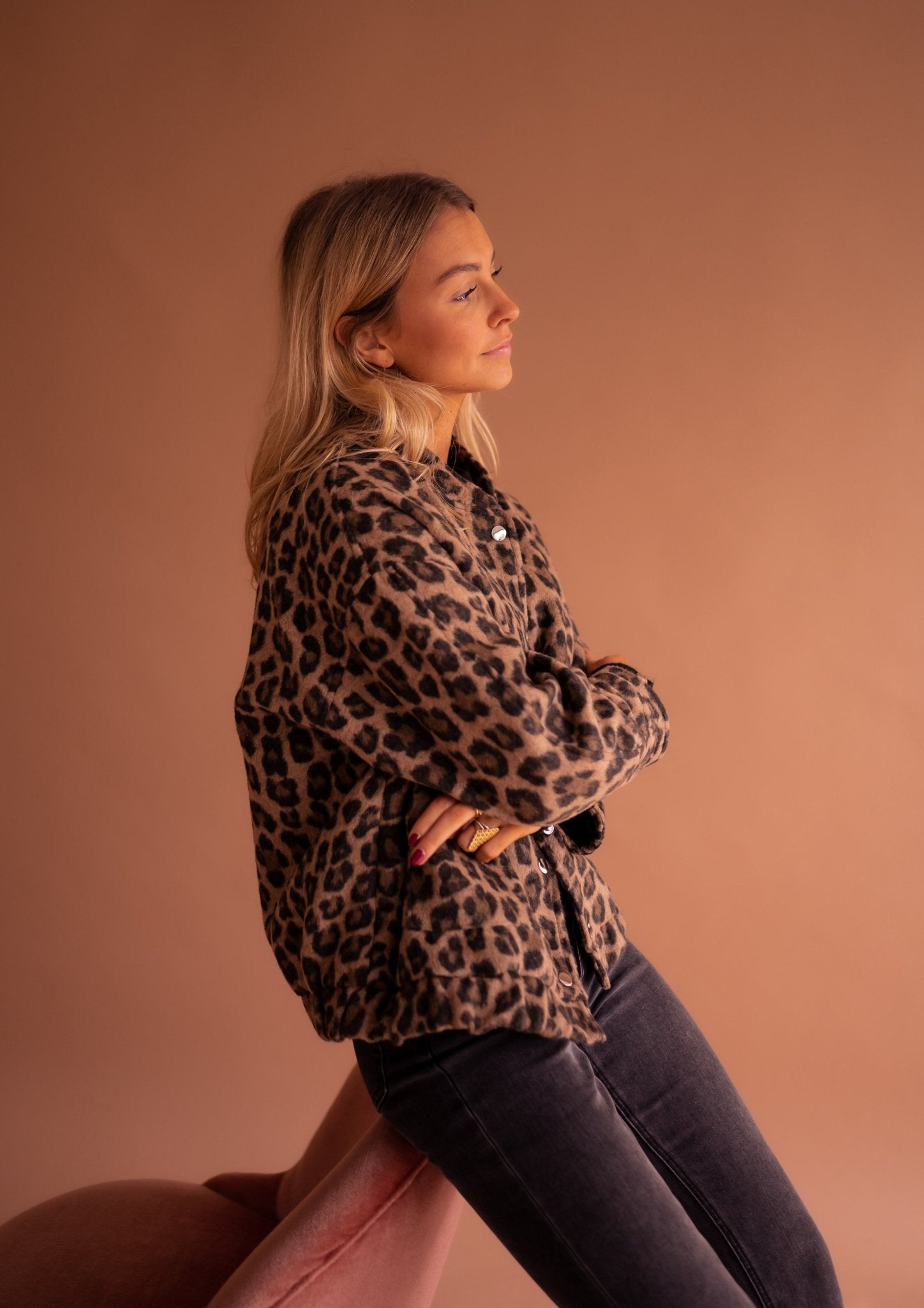 Alexis | Giacca-camicia leopardata