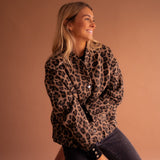 Alexis | Giacca-camicia leopardata