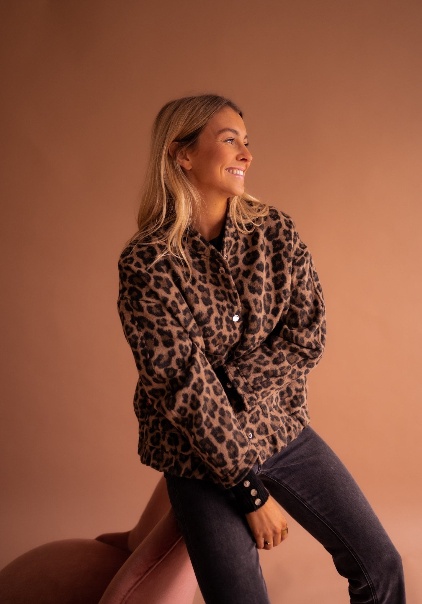 Alexis | Giacca-camicia leopardata