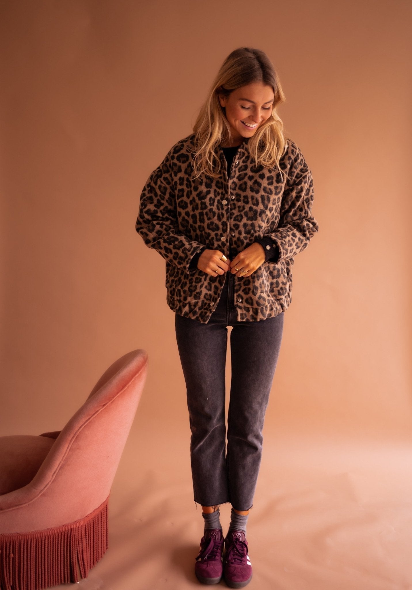Alexis | Giacca-camicia leopardata