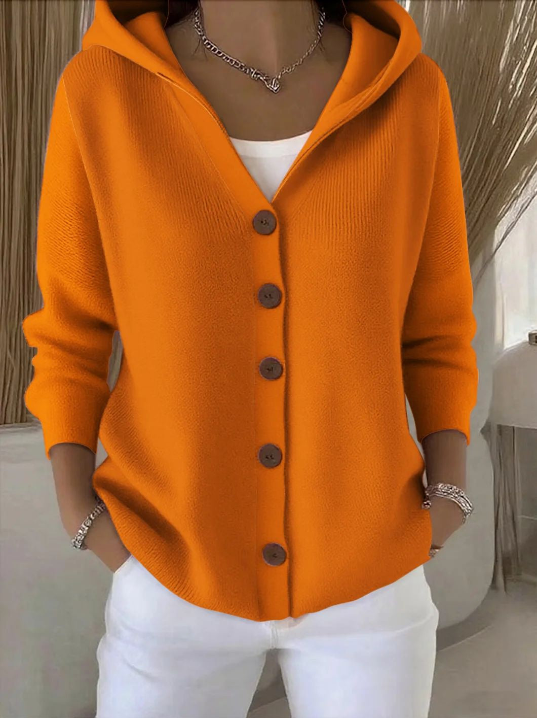 Sylvie | Cardigan con Cappuccio