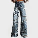 Jeans avec Design d'Étoile de Mer Artistique
