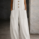 Brigida | Salopette in Cotone con Lavaggio Vintage