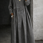 Oriana | Abito in Denim con Colletto alla Peter Pan