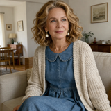 Oriana | Abito in Denim con Colletto alla Peter Pan