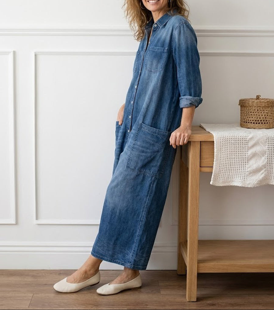 Flora | Tuta in Denim di Cotone
