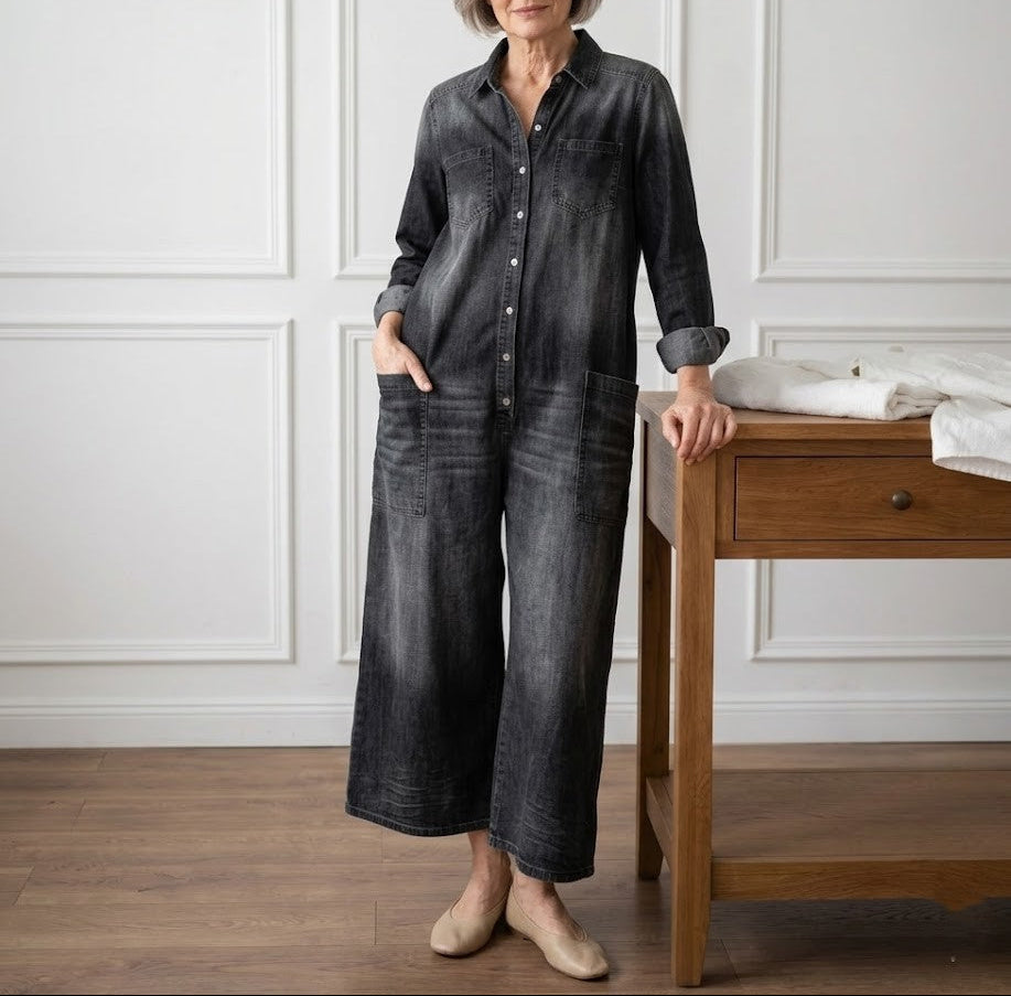 Flora | Tuta in Denim di Cotone