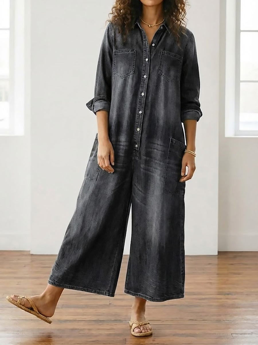 Flora | Tuta in Denim di Cotone