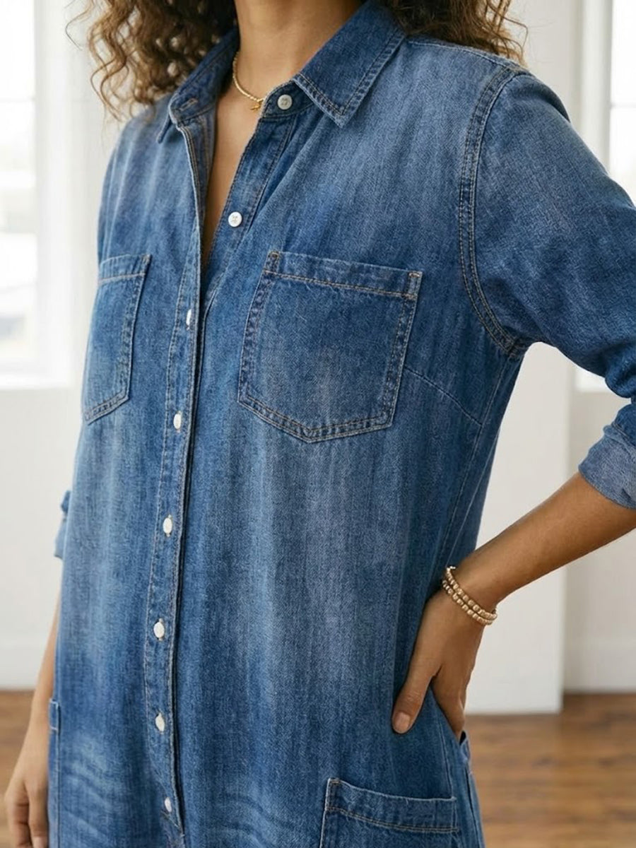 Flora | Tuta in Denim di Cotone