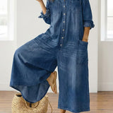 Flora | Tuta in Denim di Cotone
