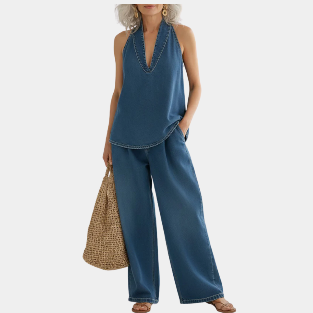 Luisa | Completo in Denim a Due Pezzi
