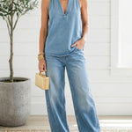 Luisa | Completo in Denim a Due Pezzi