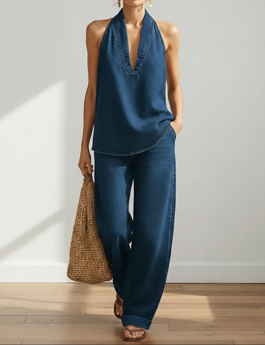 Luisa | Completo in Denim a Due Pezzi