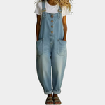 Maddalena | Tuta Vintage in Morbido Cotone Effetto Denim