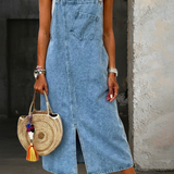 Serena | Abito Casual in Denim con Spalline