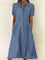 Carolina | Abito in Denim a Maniche Corte