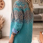 Olivia | Giacca in Denim con Stampa Leopardata Vintage